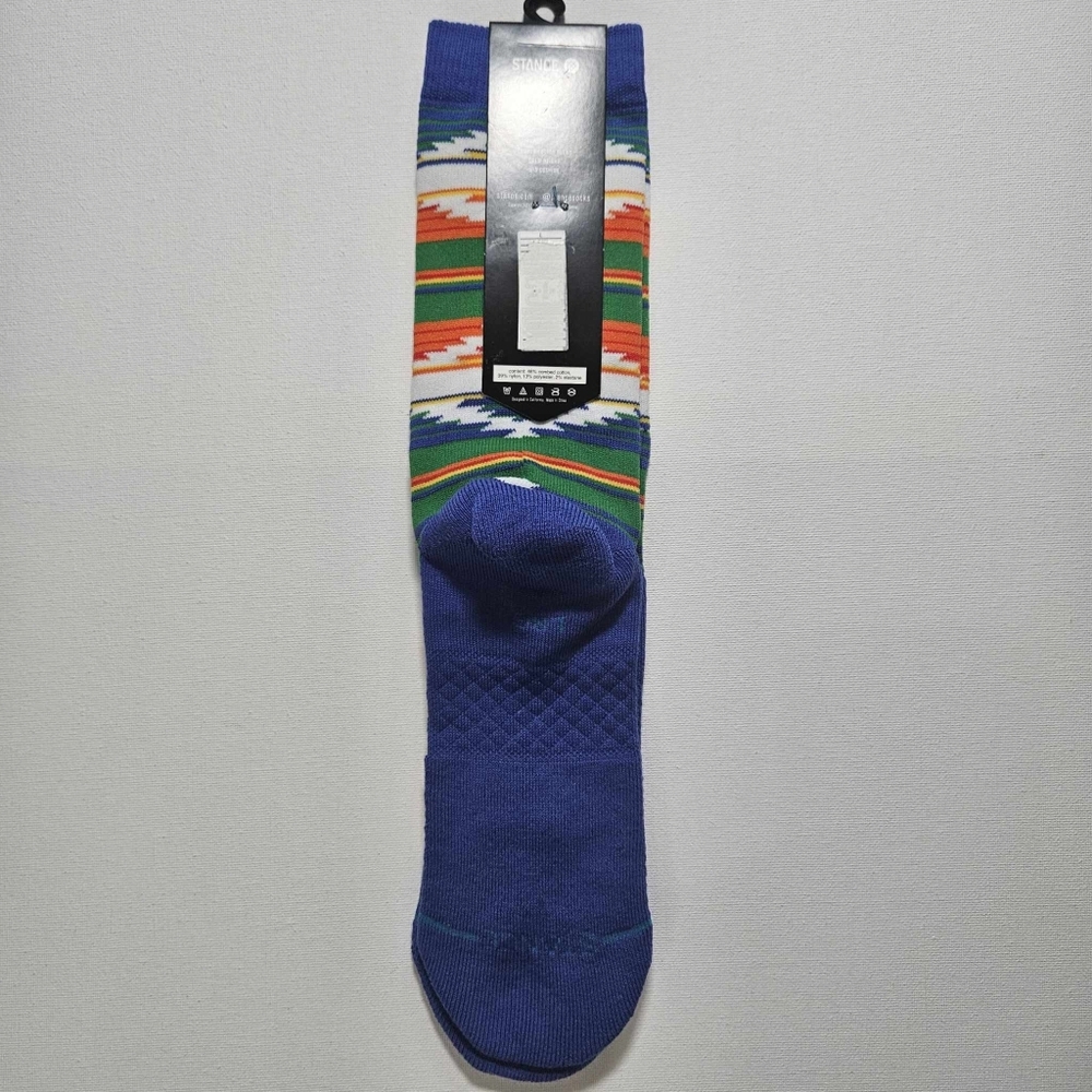 Dwyane Wade Socks Collection Stance Crew‎ Height Blue White Orange Mid Cushion - Picture 6 of 8